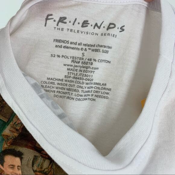 Friends "The One With The Late Thanksgiving" Graphic T-Shirt White Size Small - Picture 3 of 4